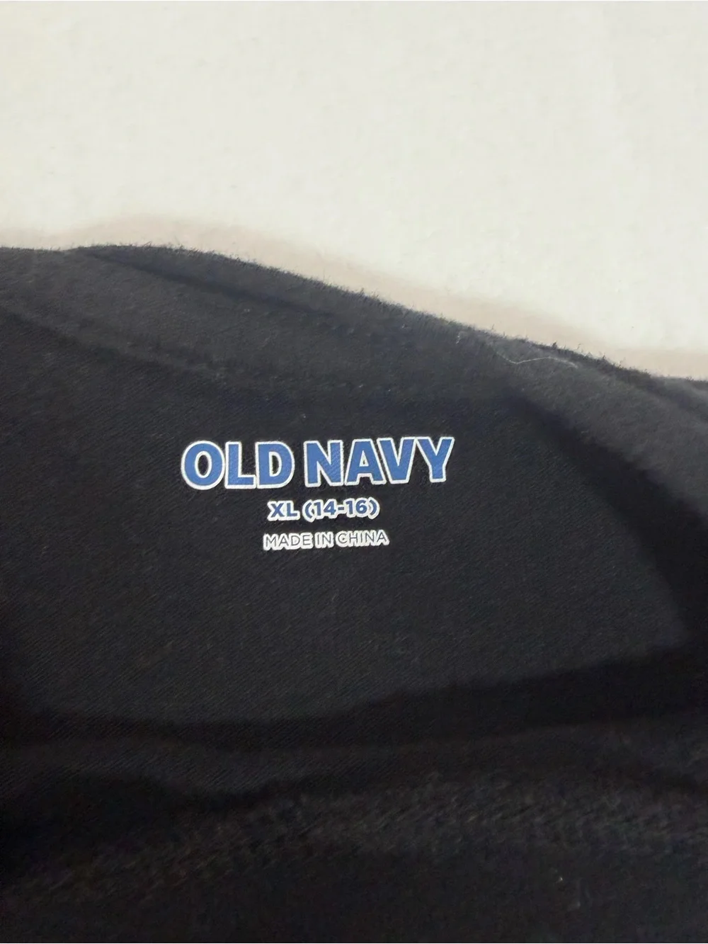 Kids Old Navy Black Tee with Wednesday